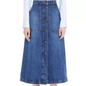 Max Mara Weekend Donare Denim Midi Skirt